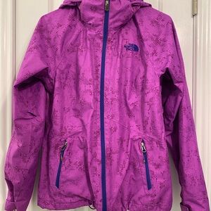 The North Face Purple Patterned Rain Jacket